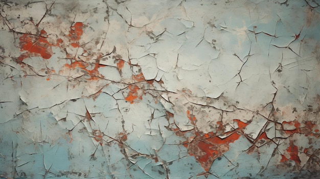 a close up of a peeling paint on a wall