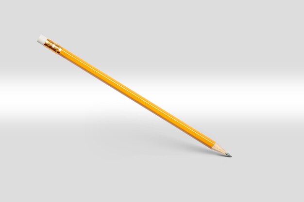 Photo close-up of pencil against gray background