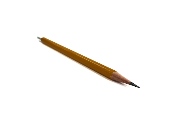 Photo close-up of pencil against white background