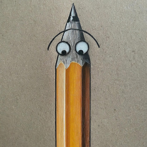 Photo close up of pencil