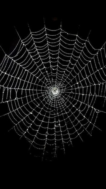 Close up of Perfect spiderweb