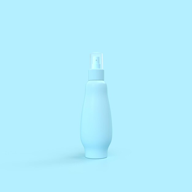 Photo close-up of perfume sprayer against blue background