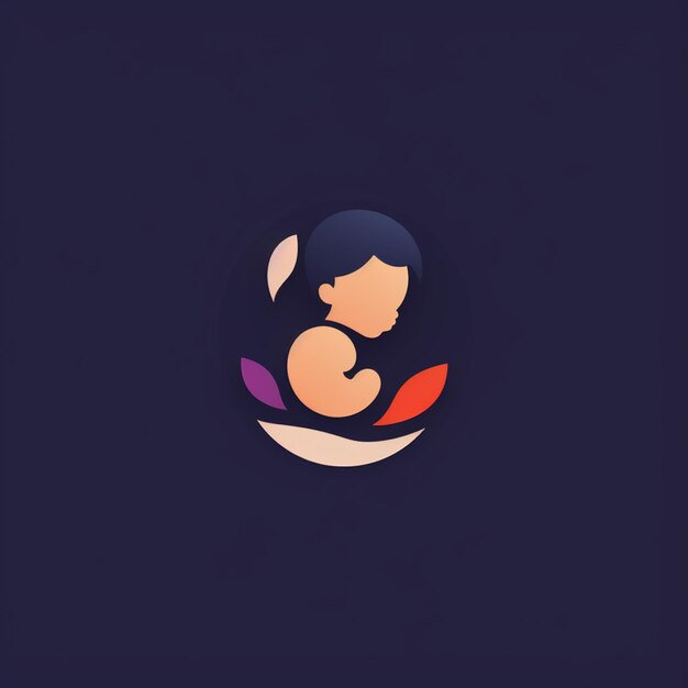 Photo a close up of a person holding a baby in a circle generative ai