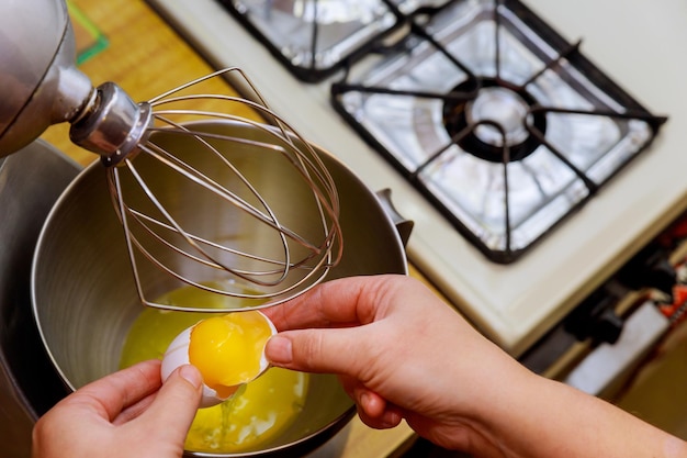 Photo close-up of person preparing food