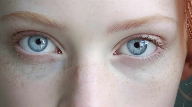 A close up of a person's eyes