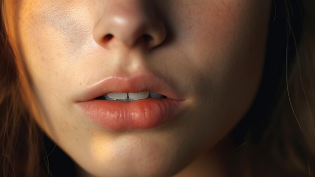 A close up of a person with blue eyes looking at the camera