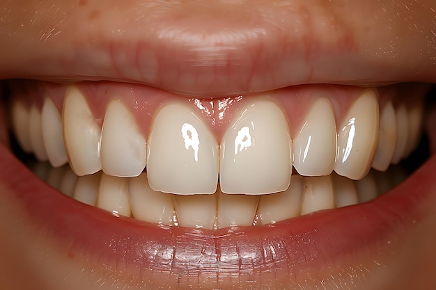 Close Up of Persons Teeth With Missing Tooth