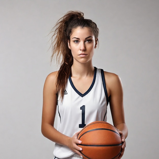 close up photo of female basketball player