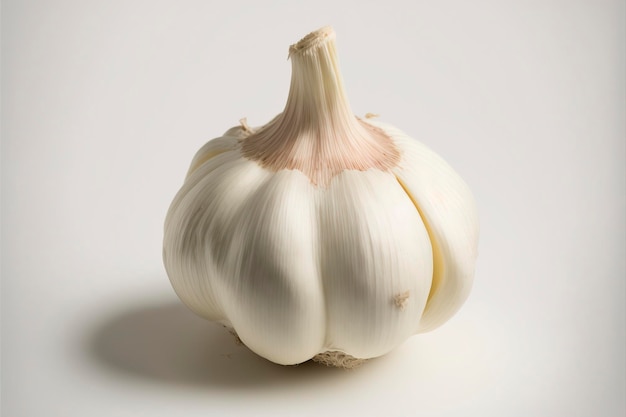 A close-up photo of a garlic