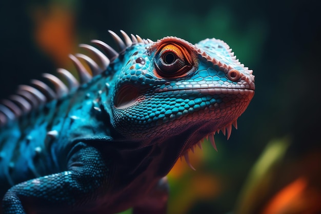 Close up photo of lizard