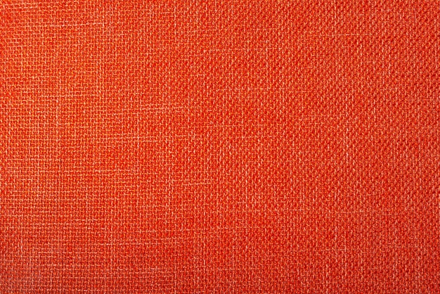 オレンジ色の布のテクスチャのクローズアップ写真