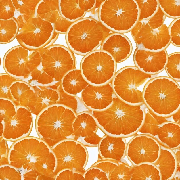 Close up photo of orange on white background oranges fruit cut in half inside macro view