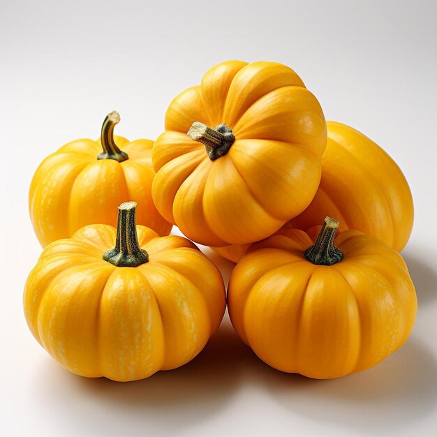 close up photo of a pumpkin on a white background