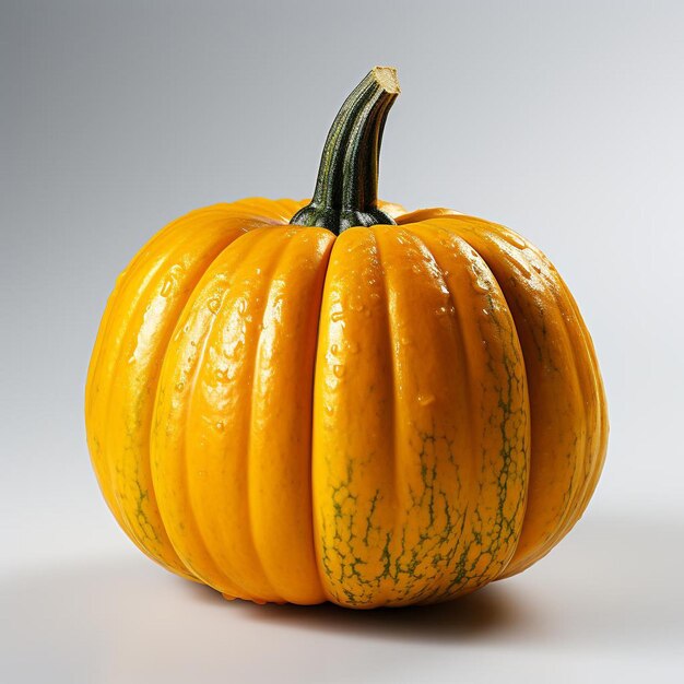 Close up photo of a pumpkin on a white background