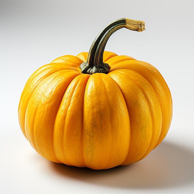 Close up photo of a pumpkin on a white background