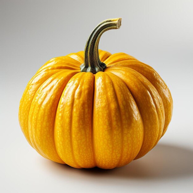 Close up photo of a pumpkin on a white background