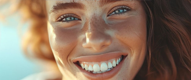 a close up photo of someone smiling and smiling