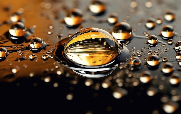 Photo close up photograph shot of water drops close up view ultra hgih quality