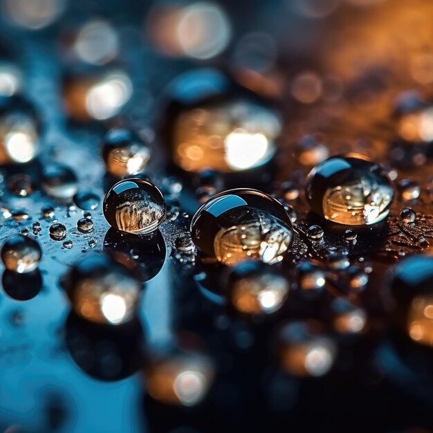 close up photograph shot of water drops close up view ultra hgih quality