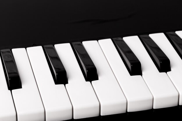 Close-up of Piano Keyboard