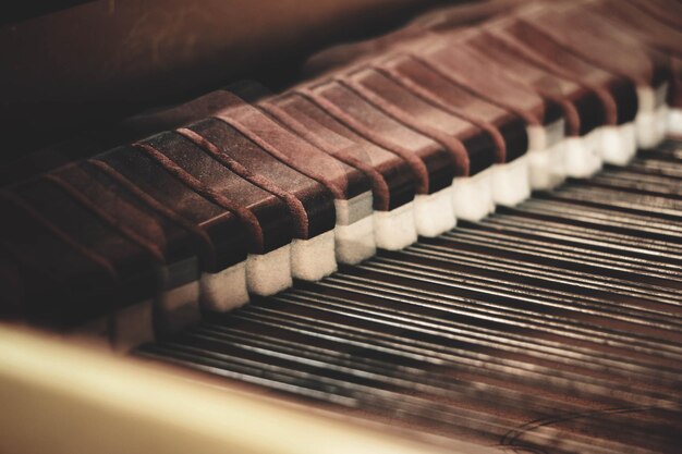 Photo close-up of piano keys