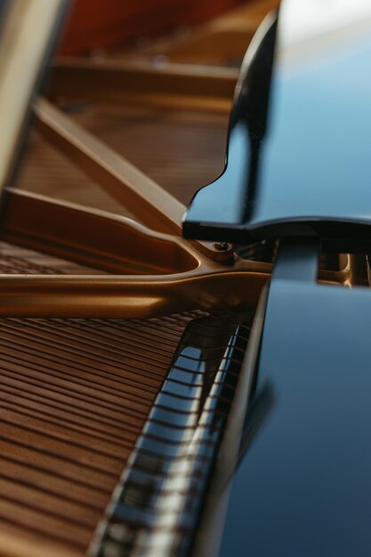 Close up piano