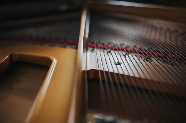 Photo close-up of piano