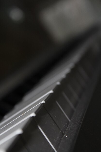 Close-up of piano