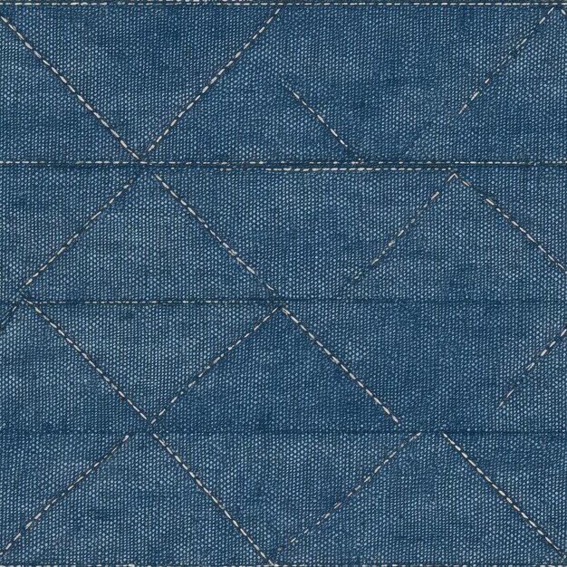 Photo close up picture of a blue jeans fabric