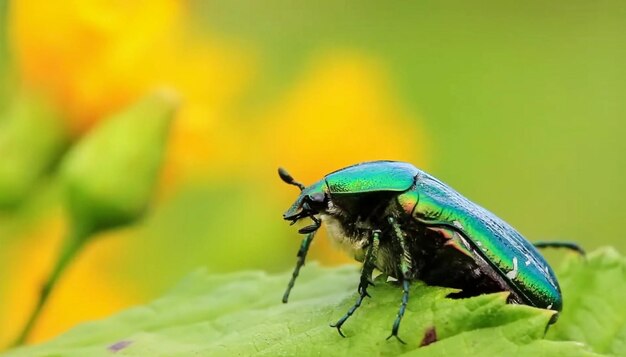 Close up picture of insect on the leaf