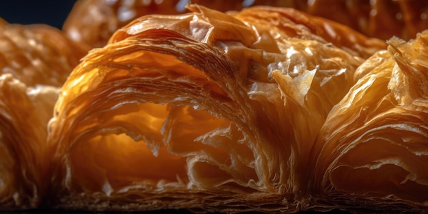 A close up of a piece of baklava