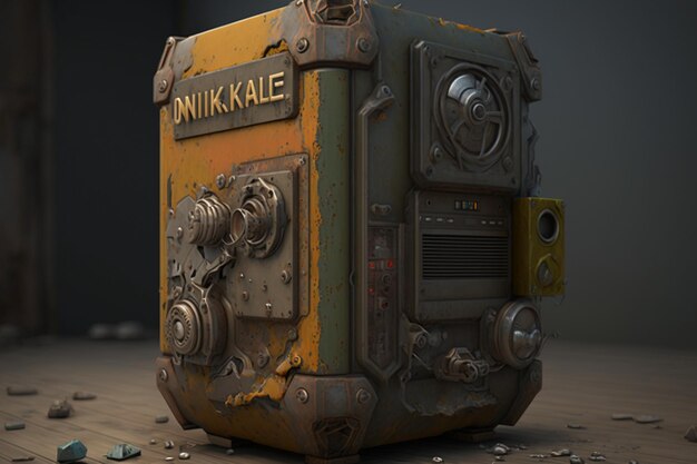 A close up of a piece of equipment with the word " nink " on it.