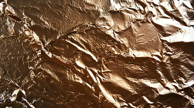 Photo close up of a piece of tin foil