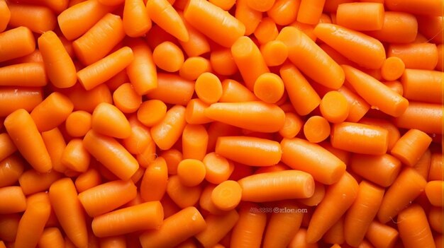 A close up of a pile of carrots with a lot of them generative ai