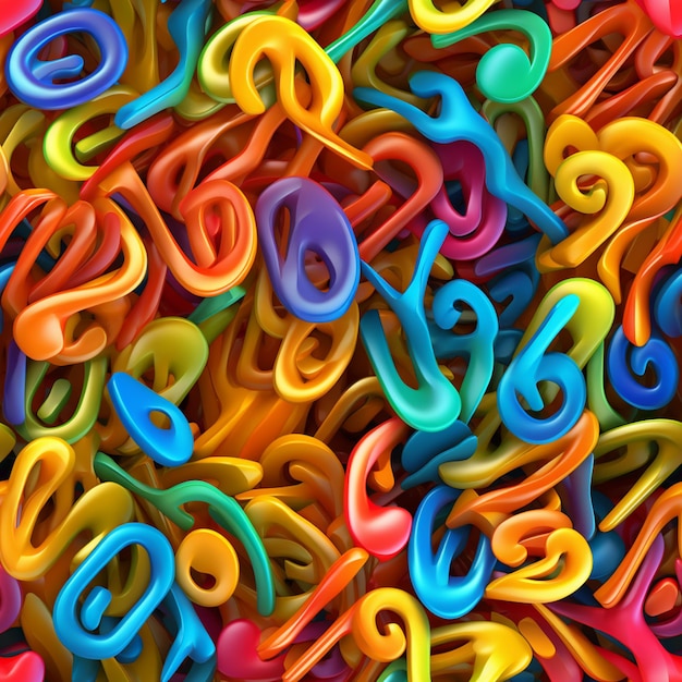 a close up of a pile of colorful plastic scissors generative ai