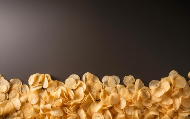 A close up of a pile of crisps