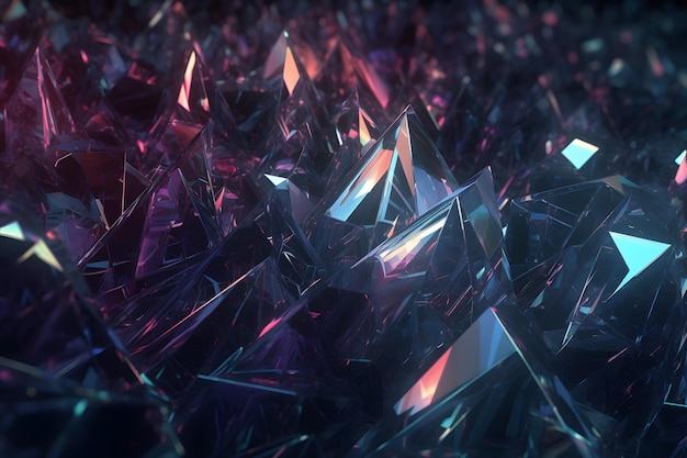 A close up of a pile of crystals