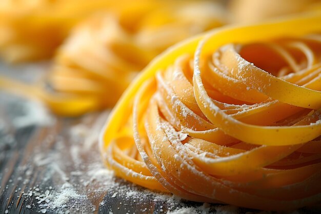 Photo close up of a pile of pasta on a table