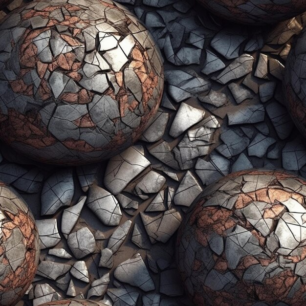 A close up of a pile of rocks with the words " the word " on it.