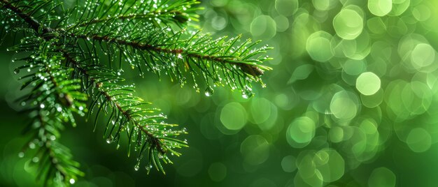 Close Up of a Pine Tree Branch