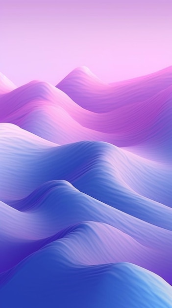 a close up of a pink and blue background with a mountain generative ai