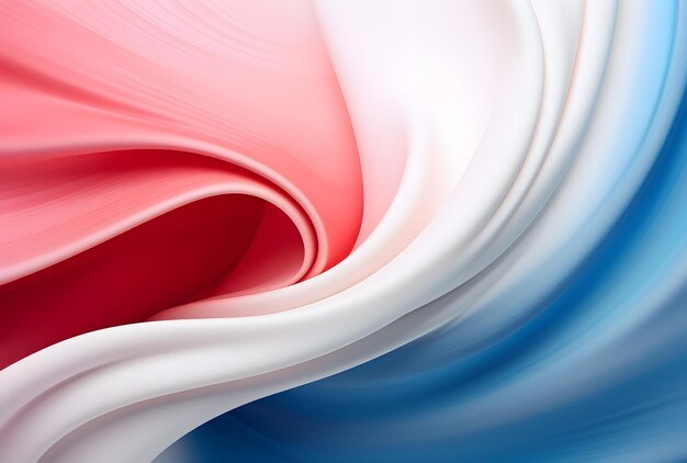 a close up of a pink and blue swirl with a white background Generative AI