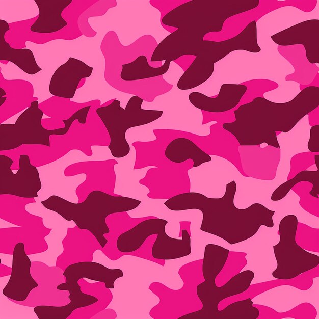 Photo a close up of a pink camouflage pattern with black spots generative ai