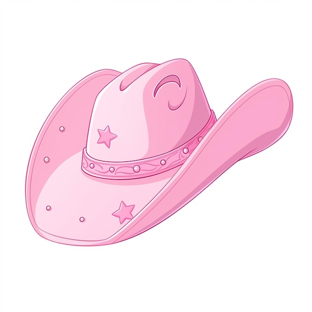 pink cowboy hat clipart free