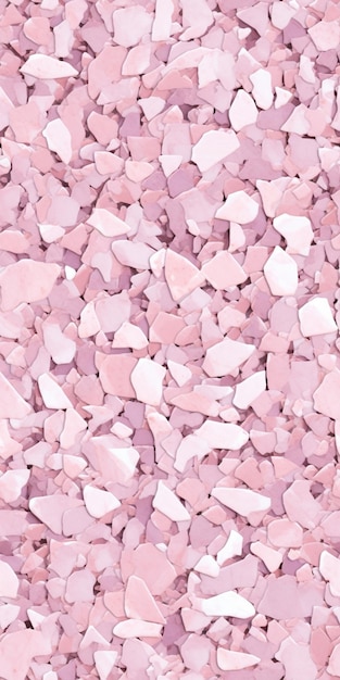 a close up of a pink crushed rock with a white background generative ai