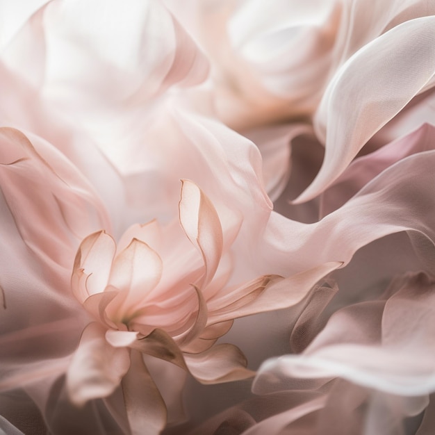 Foto un primo piano di un fiore rosa generativo ai