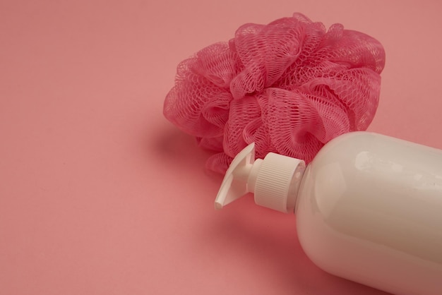 Close-up of pink flower on table against white background