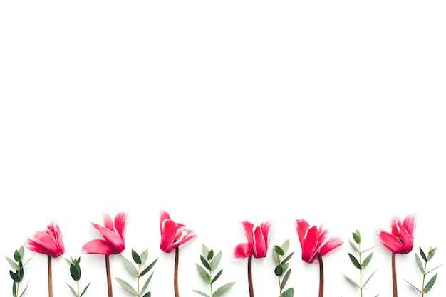 Close-up of pink flowers against white background