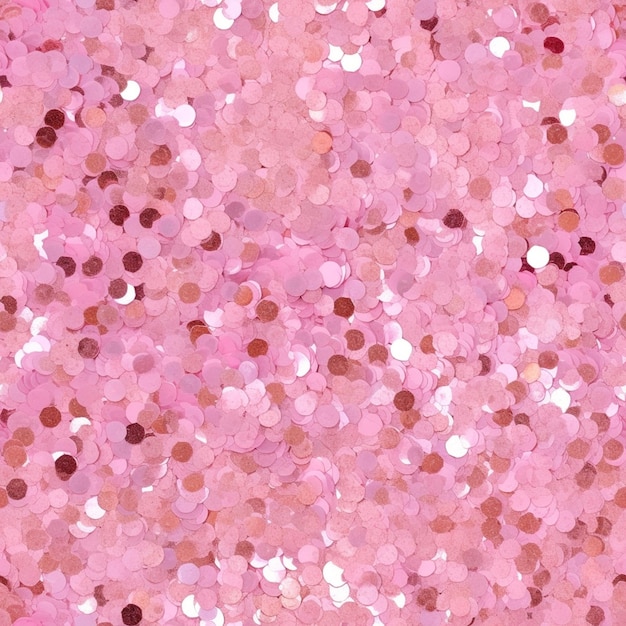 A close up of a pink glitter background with lots of circles generative ai