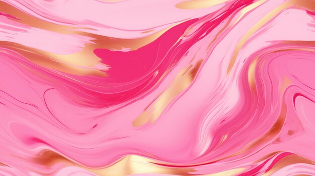 Close up of a pink and golden marble background